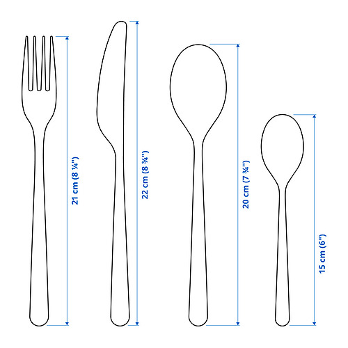 PRAKTBOTIA 刀叉餐具，16件套裝