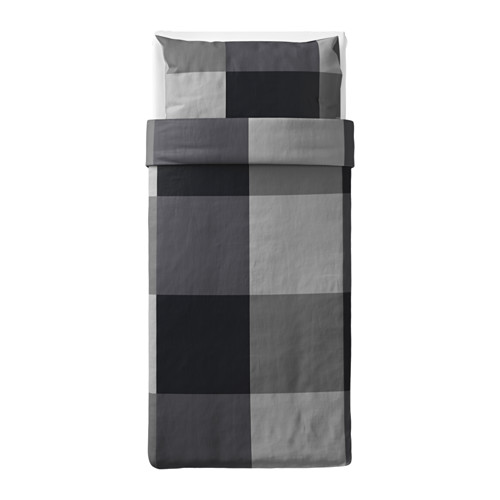 BRUNKRISSLA duvet cover and pillowcase