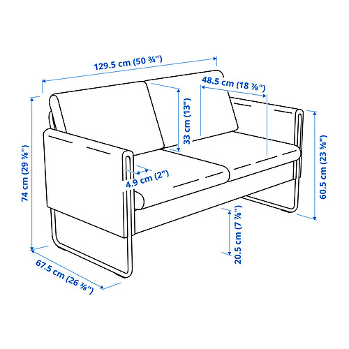 VACKERBY 2-seat sofa