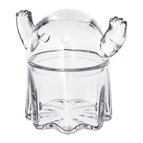 KUSTFYR bowl with lid