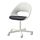 BLYSKÄR/LOBERGET - 旋轉椅連椅墊, 白色/深灰色 | IKEA 香港及澳門 - PE770240_S1