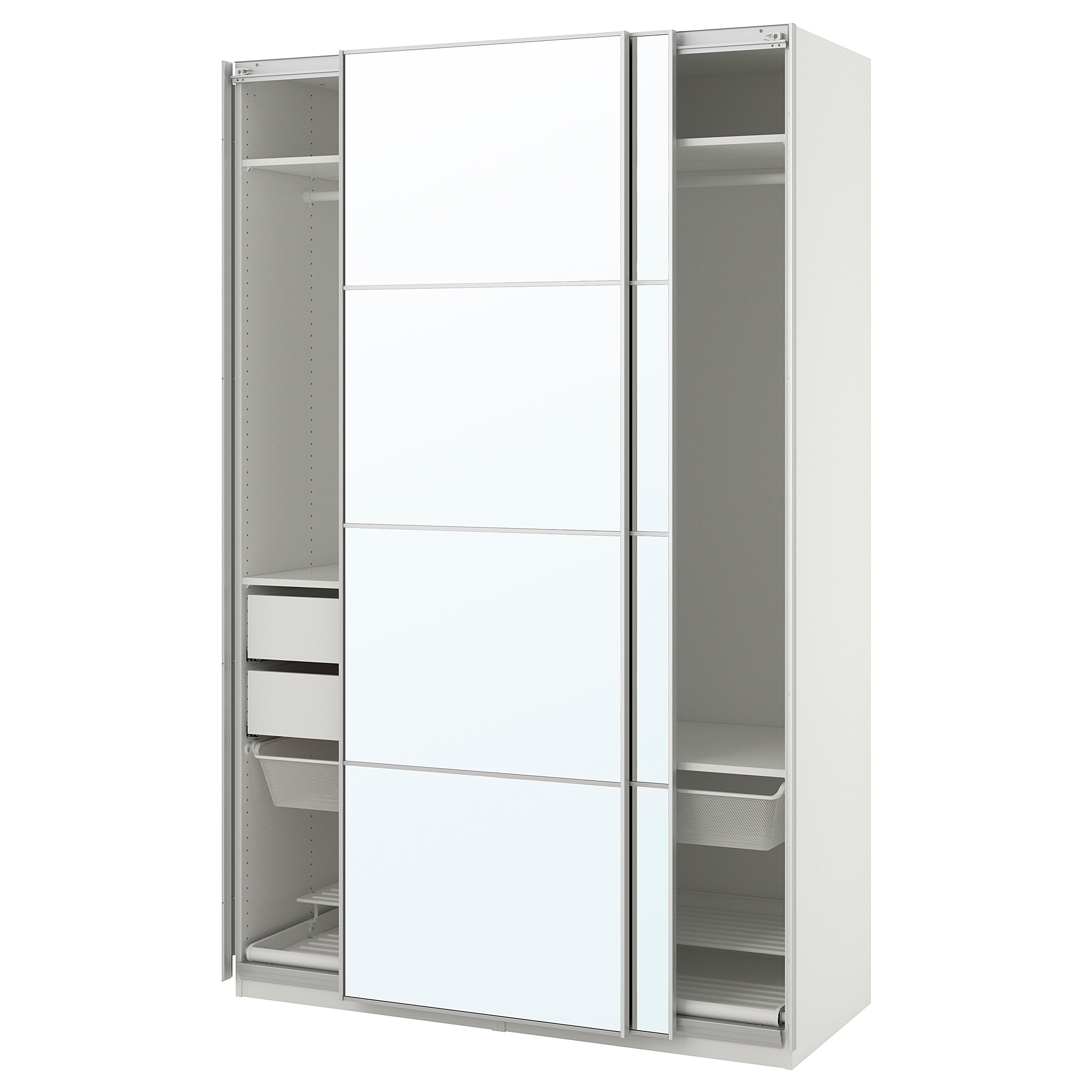 PAX wardrobe, white/Auli mirror glass IKEA Hong Kong