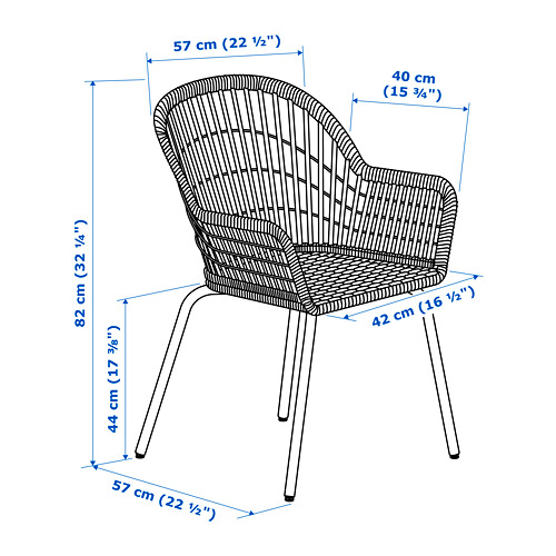 NORNA/NILSOVE chair with chair pad