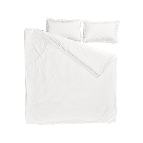 BIRGITTARÖNN duvet cover and 2 pillowcases