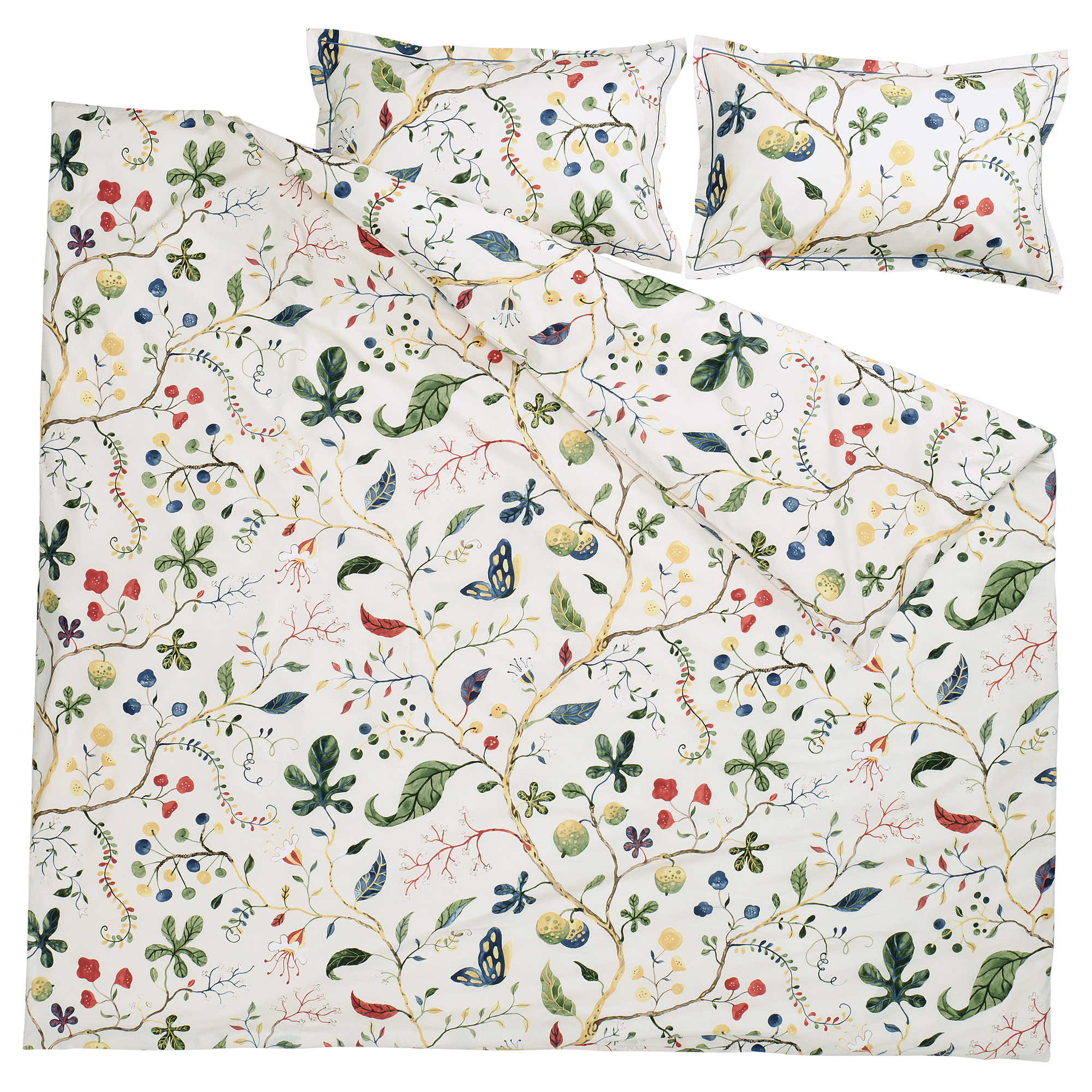 KRONBUSKE duvet cover and 2 pillowcases