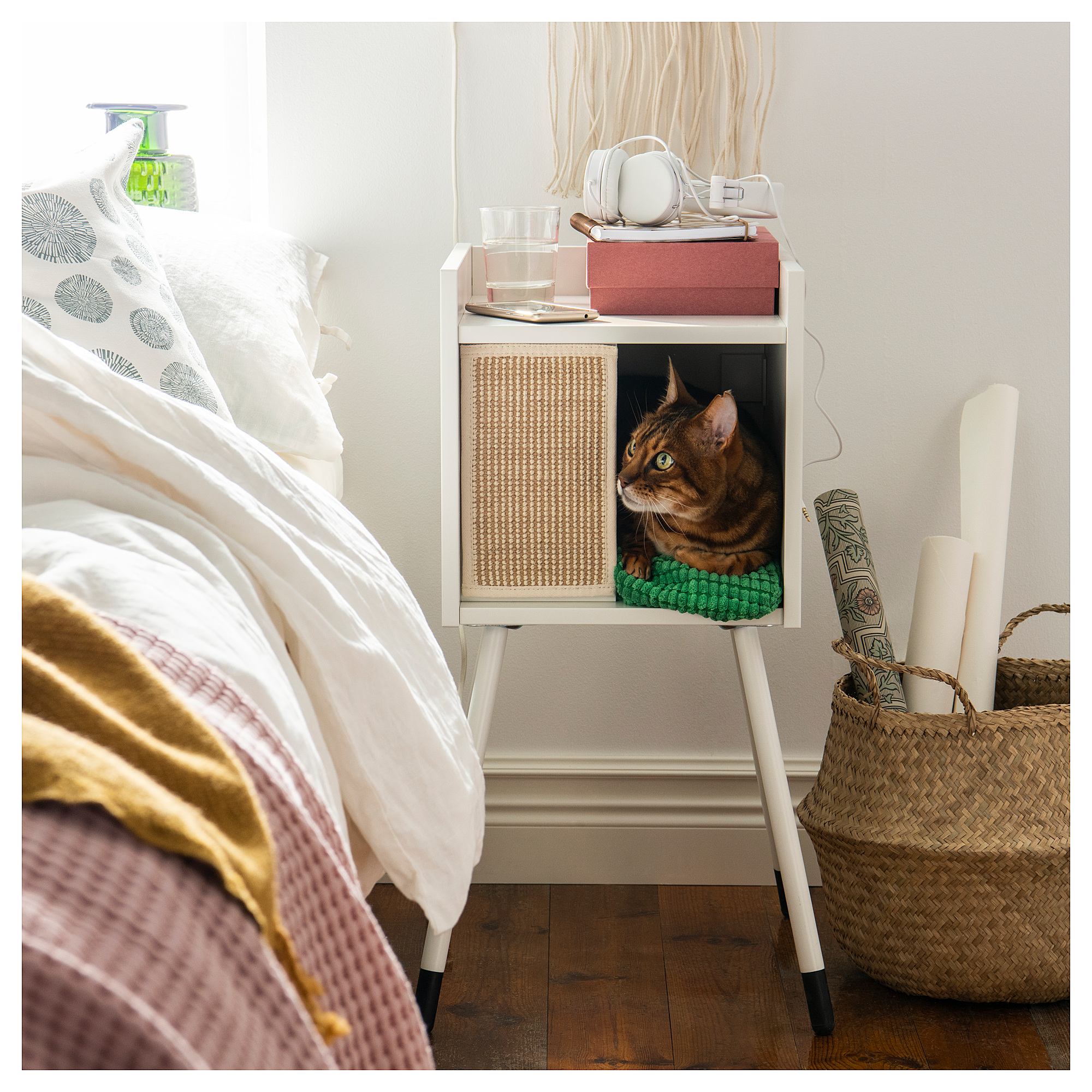 Banana Leaf Print Slip Cover for IKEA Pet Futon LURVIG Slipcovers Home