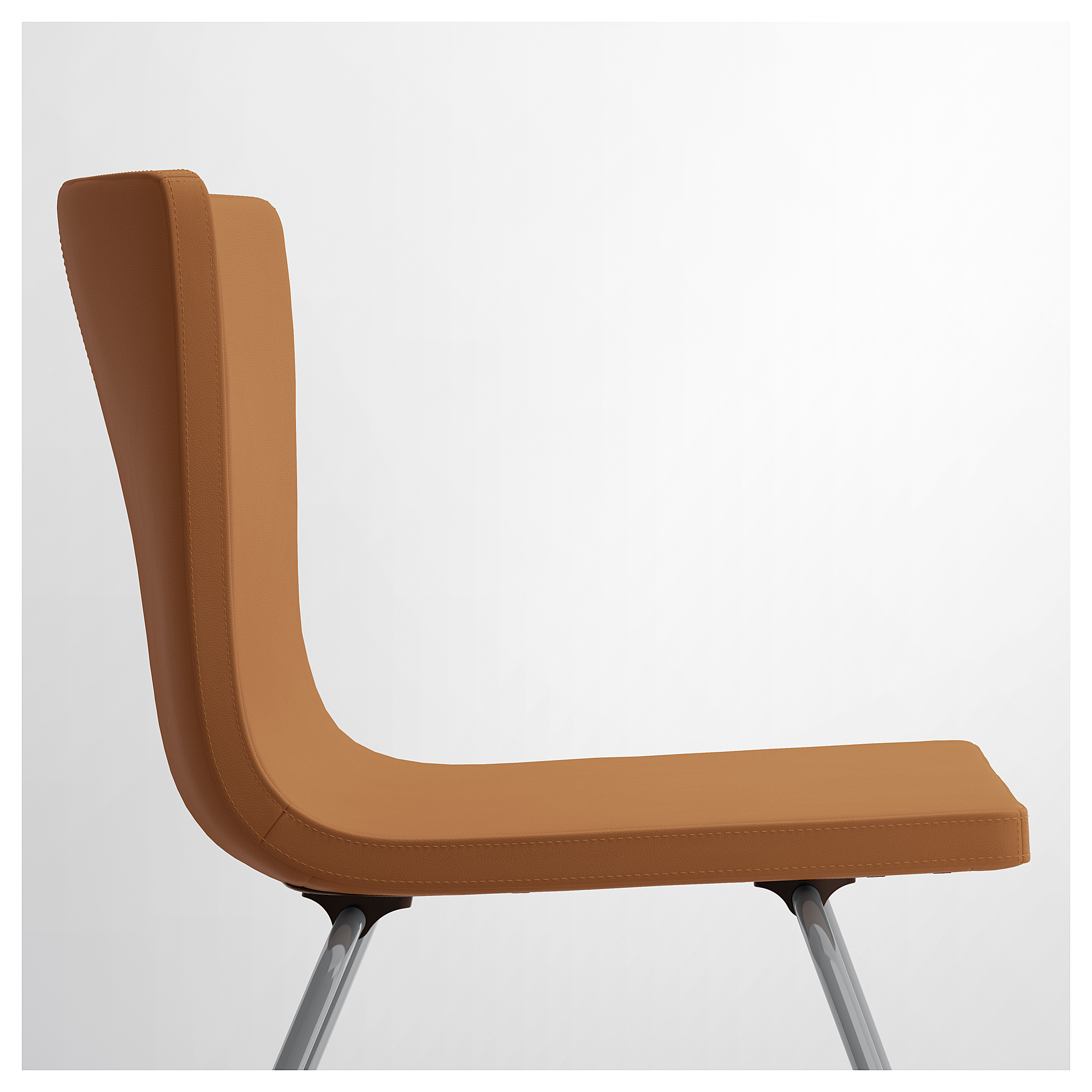 BERNHARD chair, chromeplated/Mjuk goldenbrown IKEA Hong Kong and