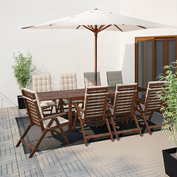ÄPPLARÖ - 戶外檯連躺椅組合, 染褐色 | IKEA 香港及澳門 - PE740449_S3