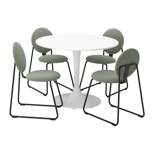 DOCKSTA/MÅNHULT table and 4 chairs