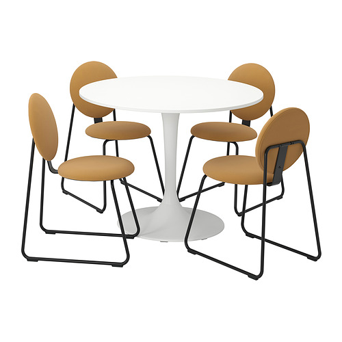DOCKSTA/MÅNHULT table and 4 chairs