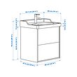 RUTSJÖN/TÄNNFORSEN wash-stnd w drawers/wash-basin/tap