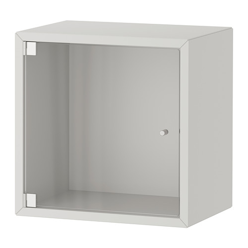 EKET wall cabinet with glass door