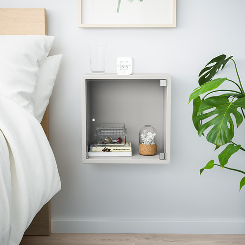 EKET wall cabinet with glass door