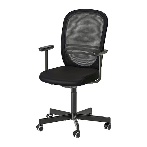 FLINTAN office chair with armrests