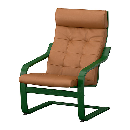 POÄNG - armchair, dark green/Grann golden-brown | IKEA Hong Kong and Macau - E1009197_S4