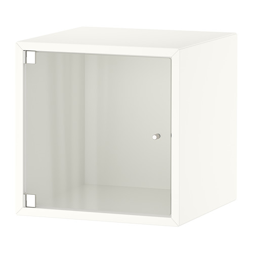 EKET wall cabinet with glass door