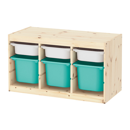 TROFAST storage combination with boxes