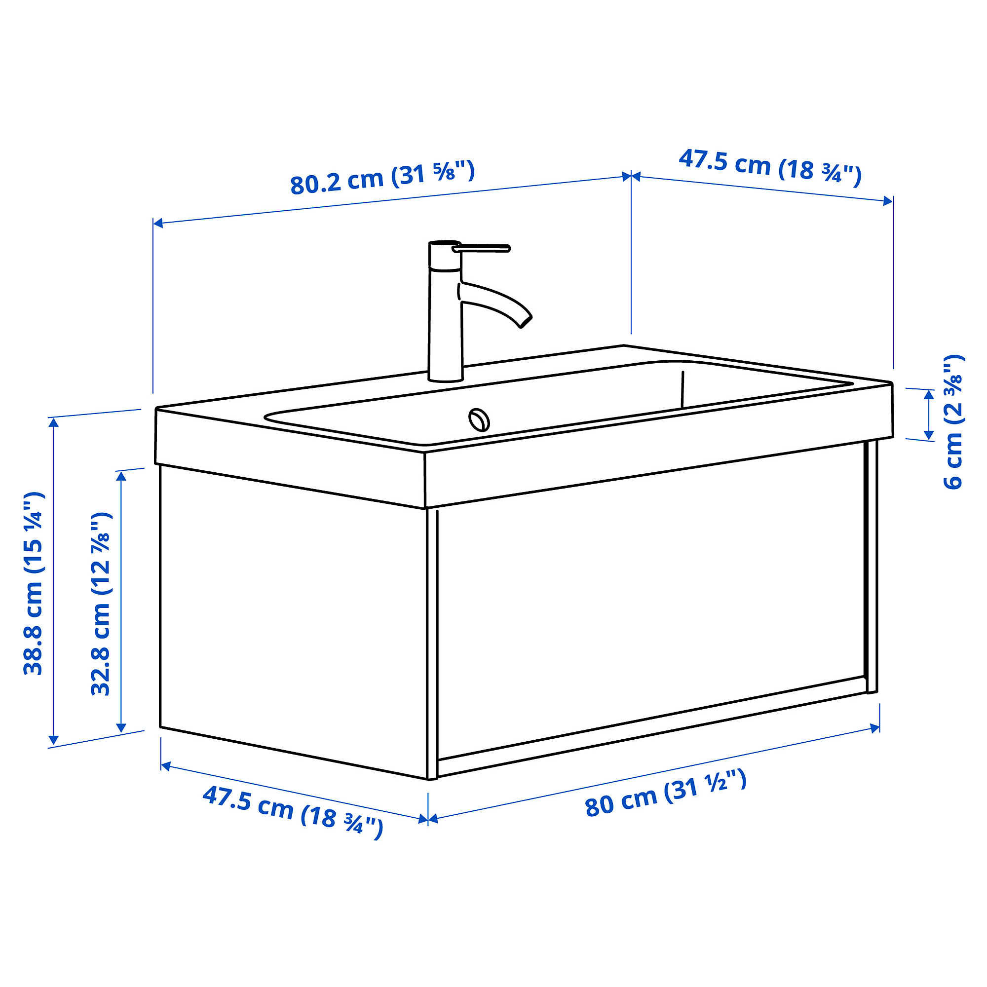 BACKSJÖN/ÄNGSJÖN wash-stnd w drawer/wash-basin/tap