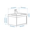 BACKSJÖN/ÄNGSJÖN wash-stnd w drawer/wash-basin/tap