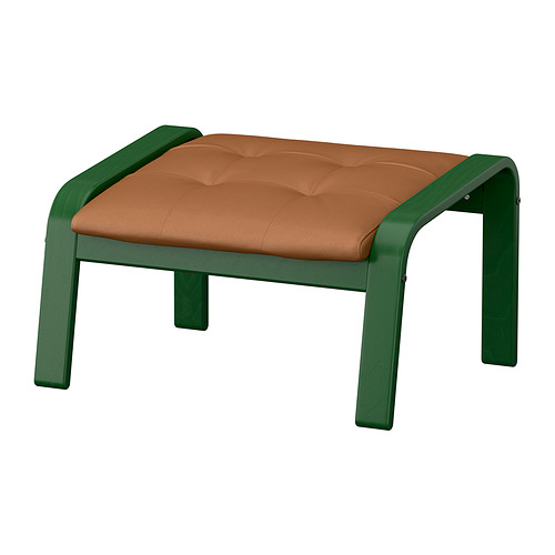 POÄNG - footstool, dark green/Grann golden-brown | IKEA Hong Kong and Macau - E1009245_S4