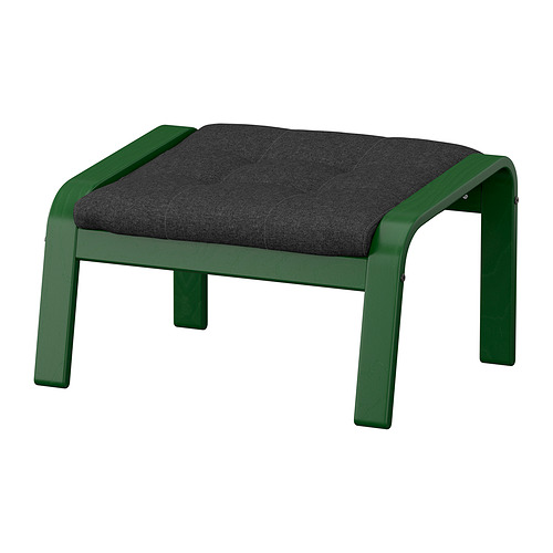POÄNG - footstool, dark green/Gunnared dark grey | IKEA Hong Kong and Macau - E1009243_S4