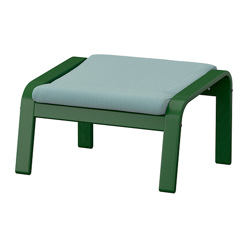 POÄNG - footstool, dark green/Kelinge grey-blue | IKEA Hong Kong and Macau - E1009235_S4
