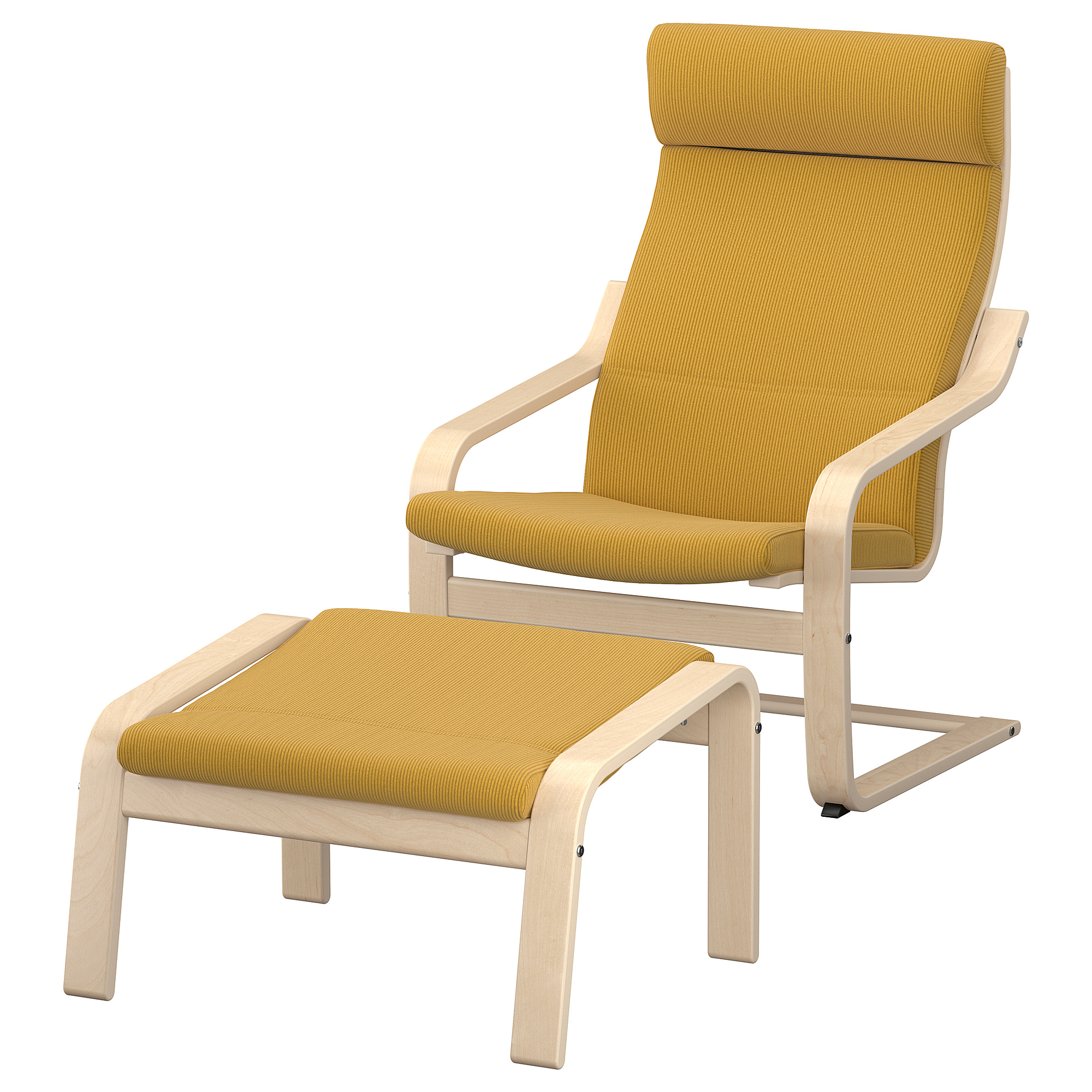 POÄNG armchair and footstool