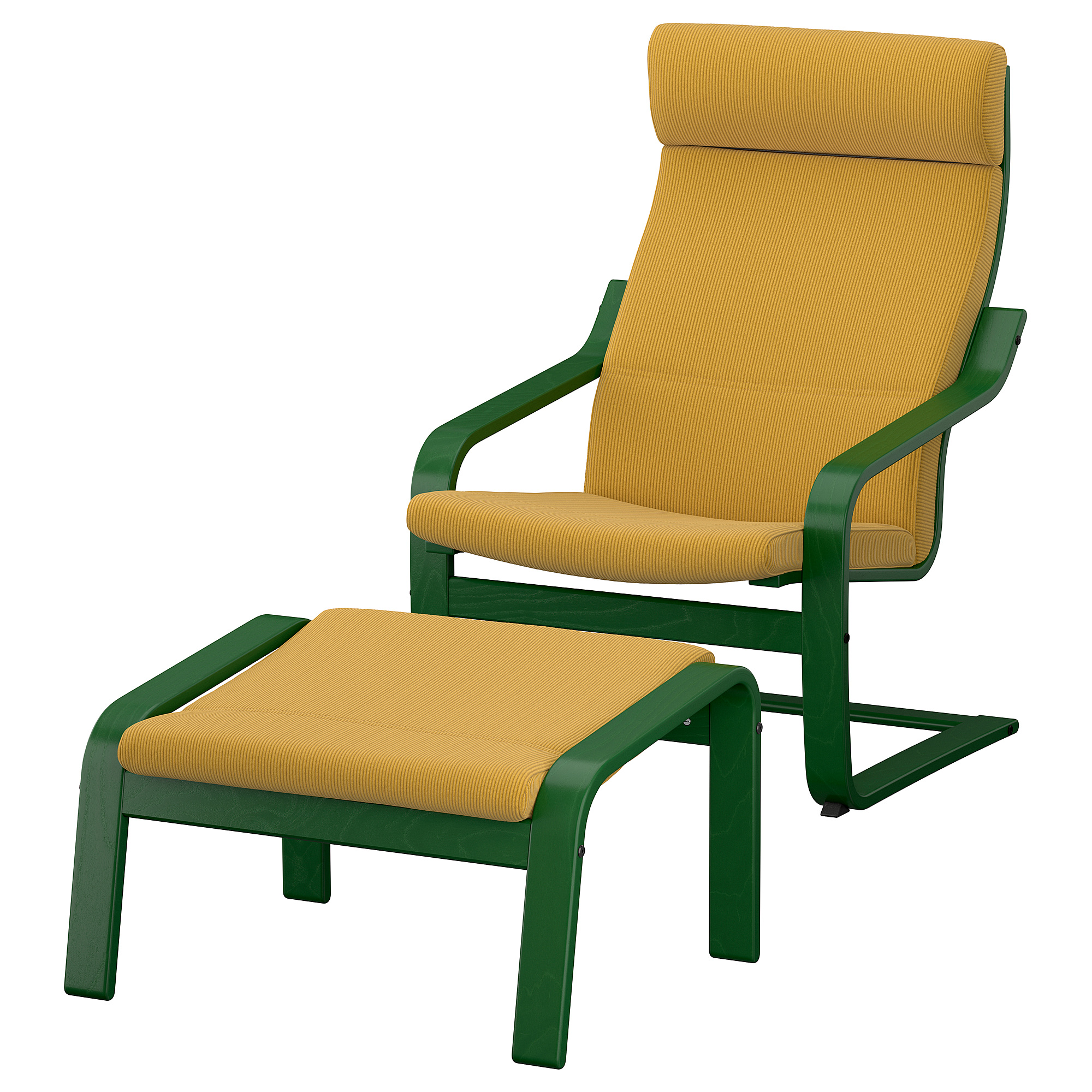 POÄNG armchair and footstool