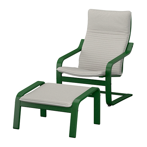 POÄNG armchair and footstool