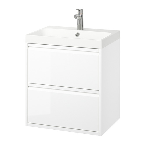 BACKSJÖN/ÄNGSJÖN wash-stnd w drawers/wash-basin/tap
