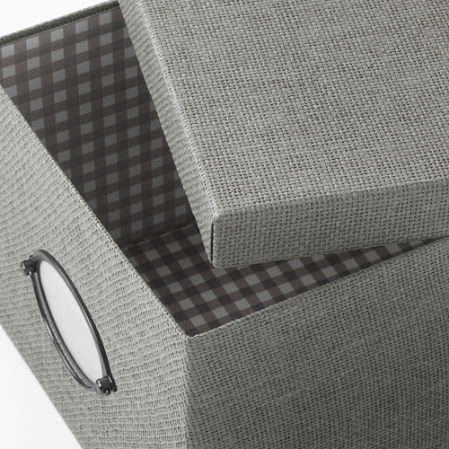 KVARNVIK storage box with lid