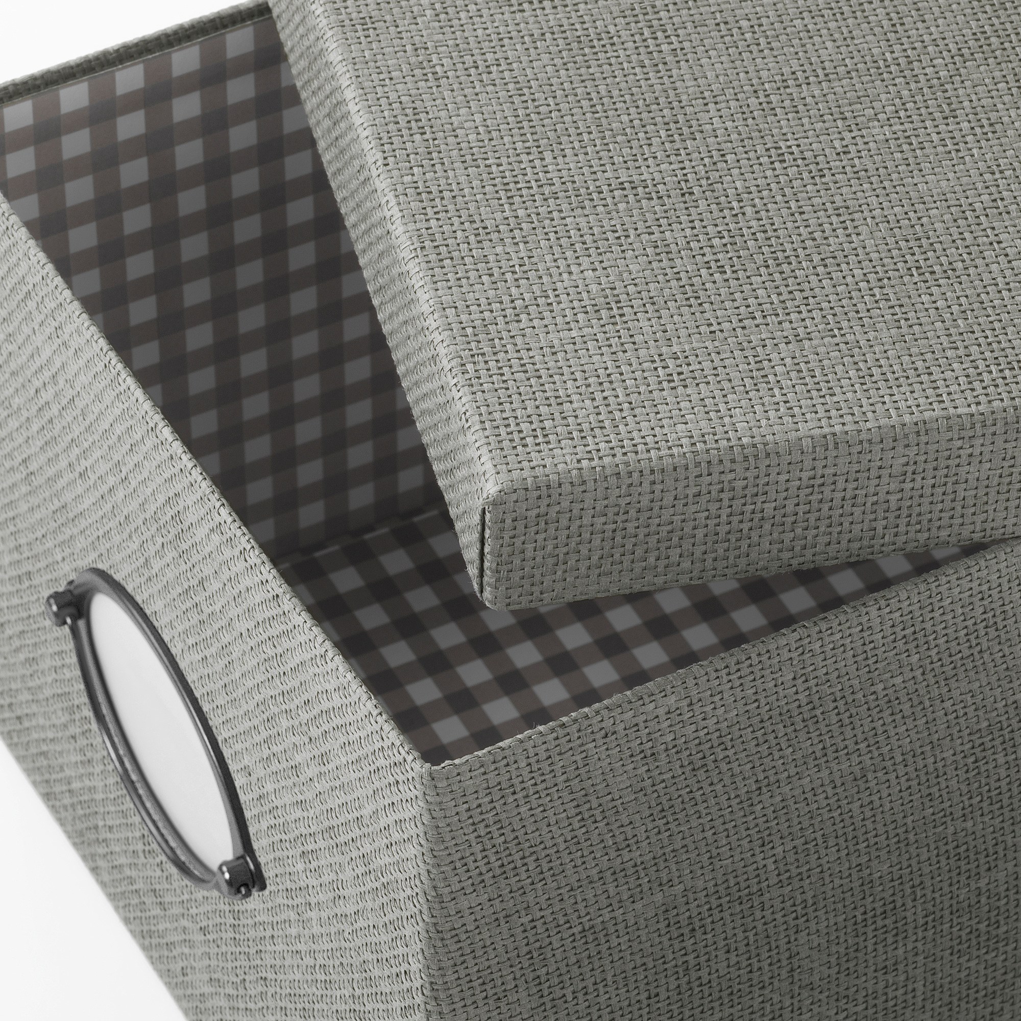 KVARNVIK storage box with lid