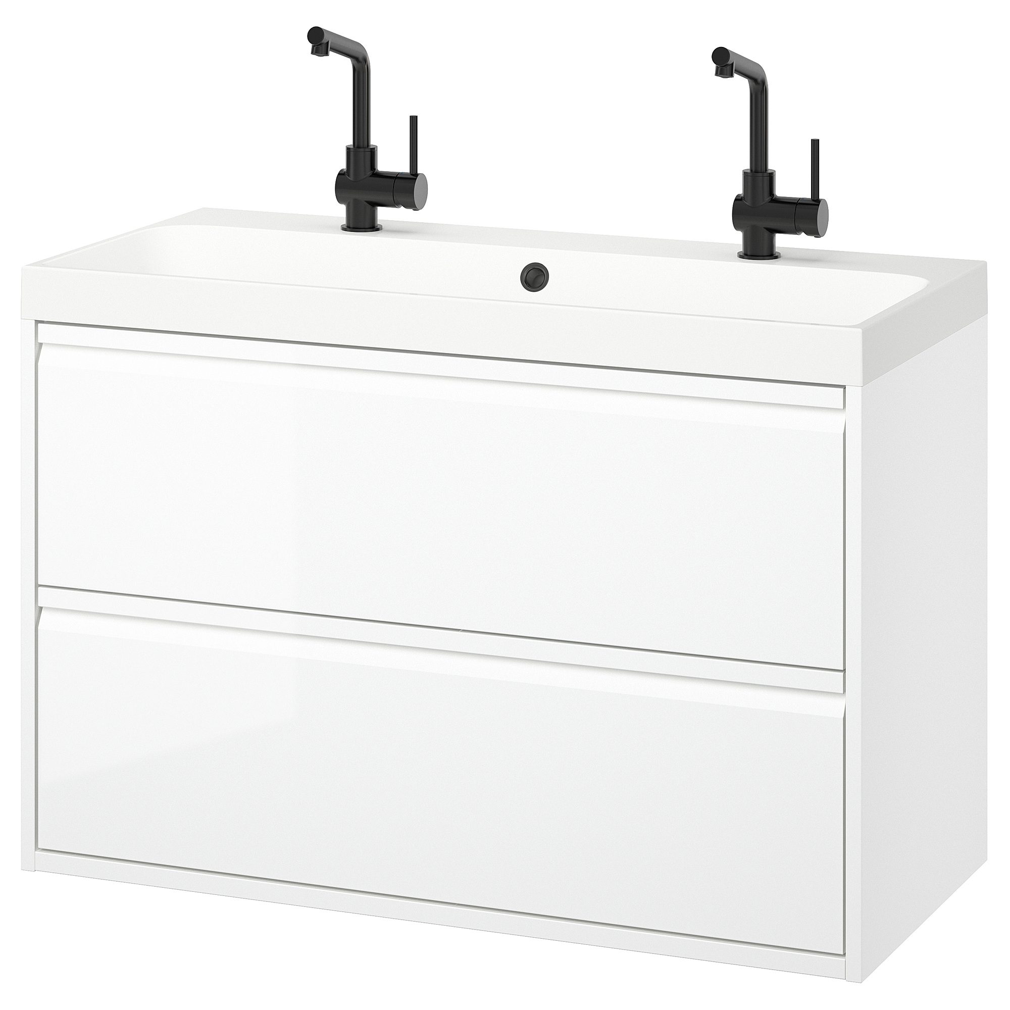 BACKSJÖN/ÄNGSJÖN wash-stnd w drawers/wash-basin/taps