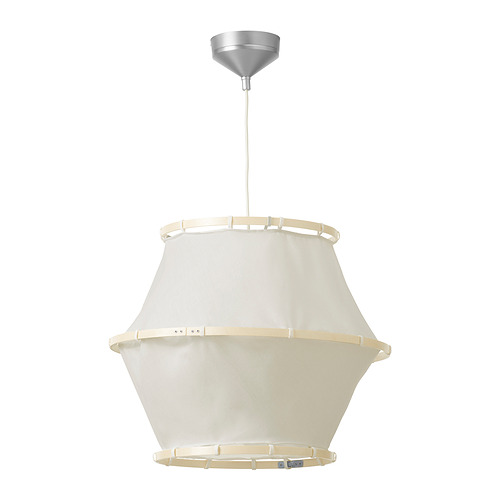 BÄCKMÄRKE - pendant lamp, white textile/wood, 54 cm | IKEA Hong Kong and Macau - E1009366_S4