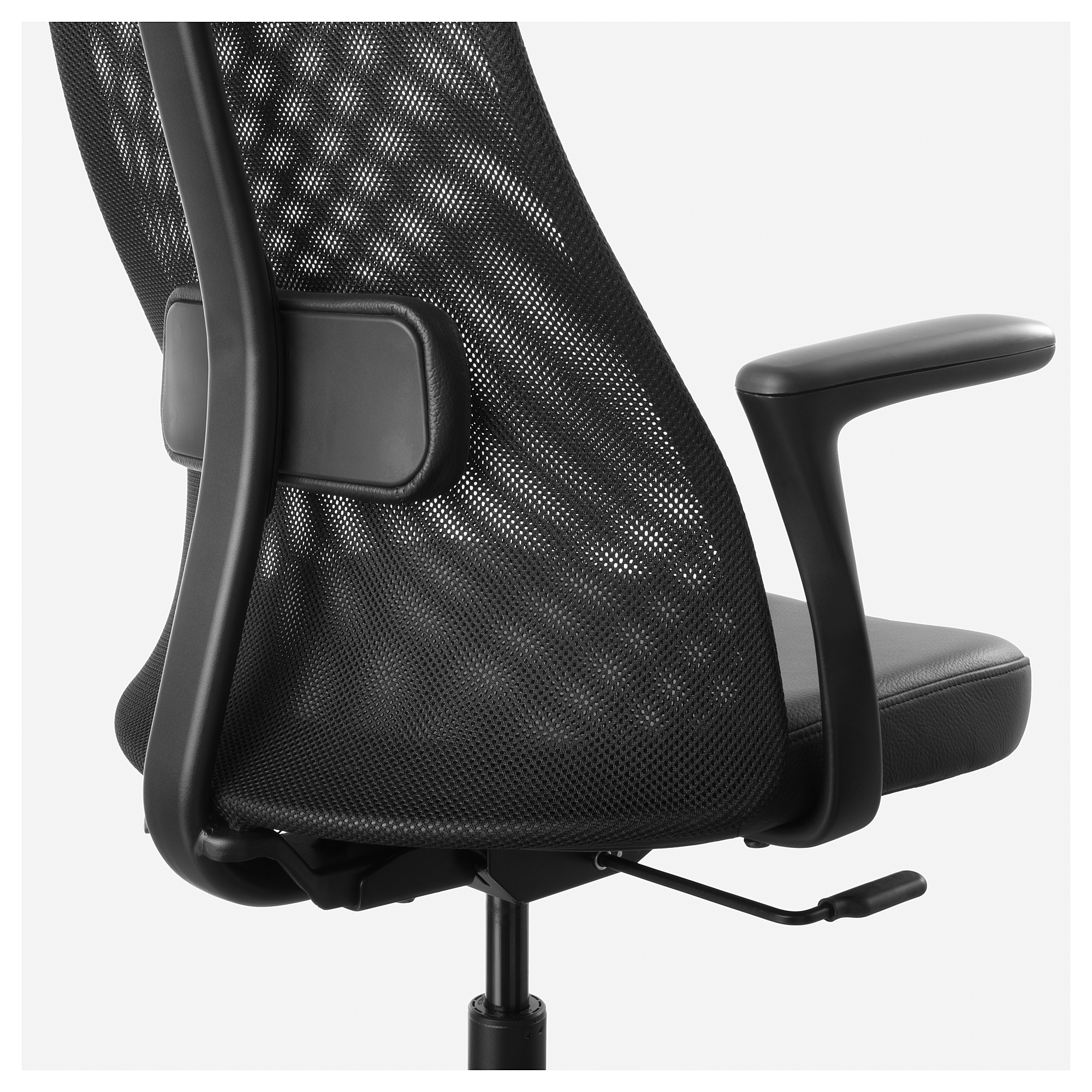 JÄRVFJÄLLET - office chair with armrests, Glose black | IKEA Hong Kong
