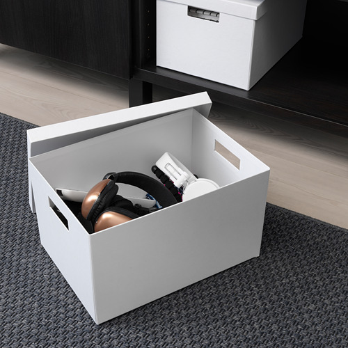 TJENA storage box with lid