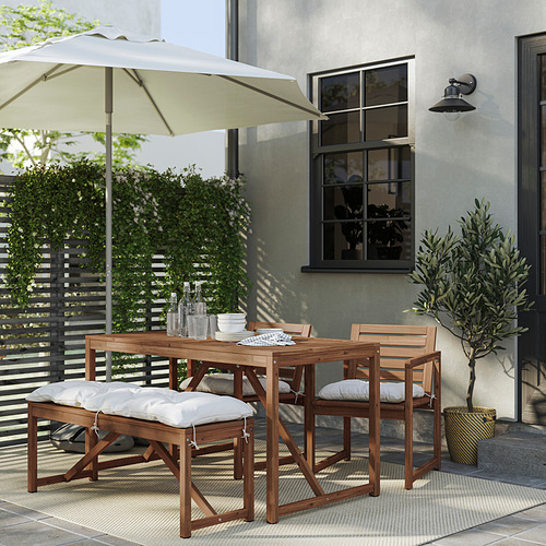 NÄMMARÖ table+2 chairs+ bench, outdoor