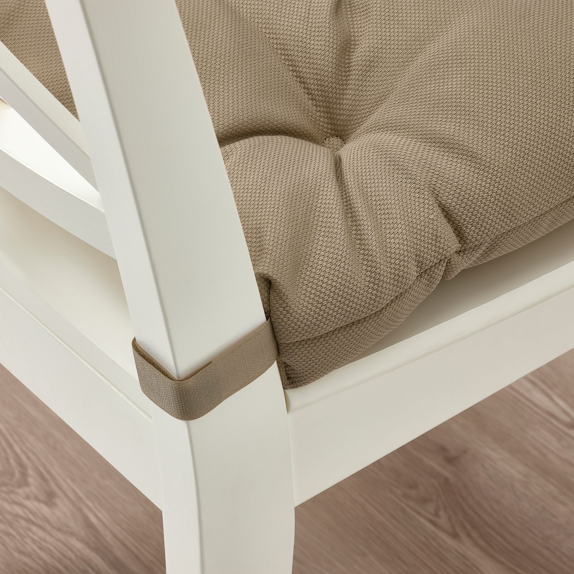 MALINDA - chair cushion, beige, 40/35x38x7 cm | IKEA Hong Kong and