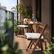 NÄMMARÖ table and 2 folding chairs, outdoor
