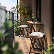 NÄMMARÖ table and 2 stools, outdoor