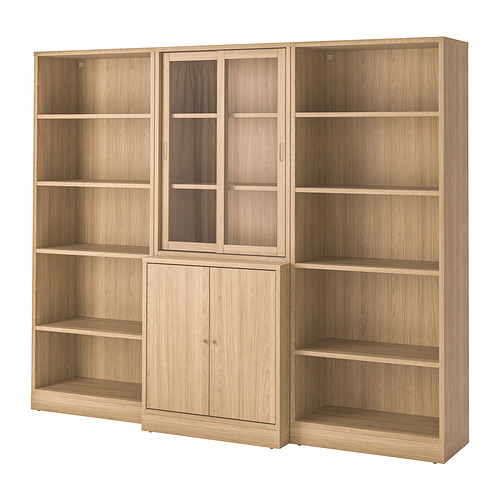 TONSTAD storage comb w sliding glass doors