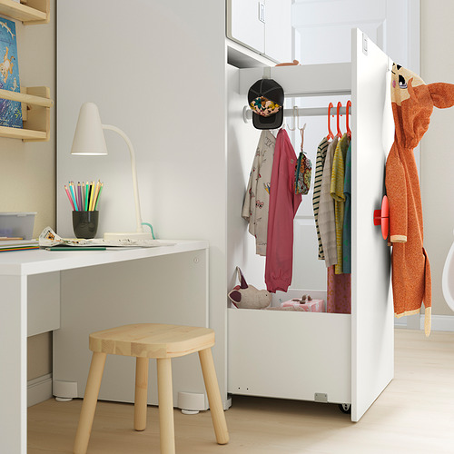 SMÅSTAD wardrobe with pull-out unit