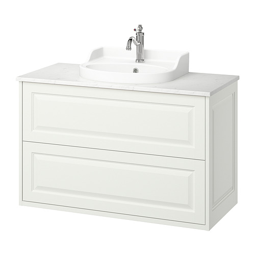 RUTSJÖN/TÄNNFORSEN wash-stnd w drawers/wash-basin/tap