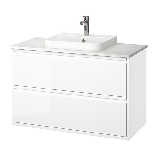 BACKSJÖN/ÄNGSJÖN wash-stnd w drawers/wash-basin/tap