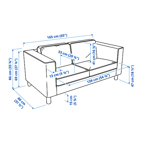 PÄRUP 2-seat sofa