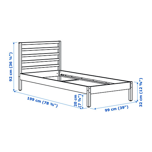 TARVA bed frame