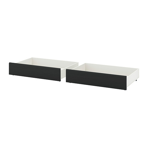 FÅGELFJÄLLET - bed storage box, set of 2, black oak effect, Full/Double/Twin/Single | IKEA Hong Kong and Macau - E1009644_S4