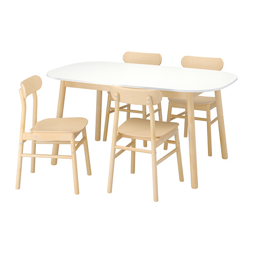 RÖNNINGE/VEDBO table and 4 chairs