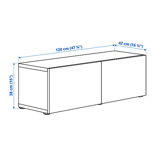 BESTÅ wall-mounted cabinet combination