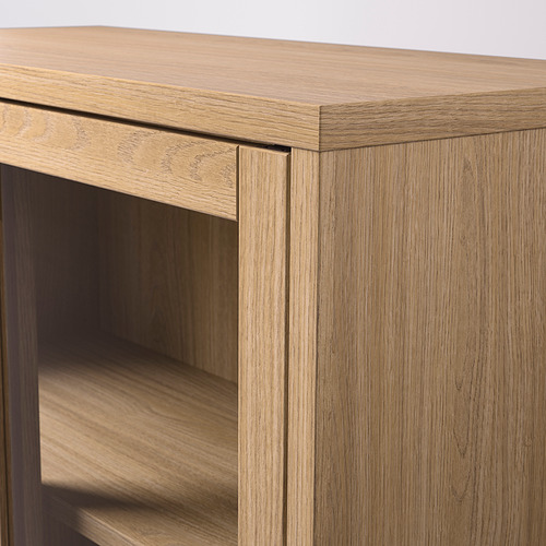 TONSTAD cabinet with sliding glass doors